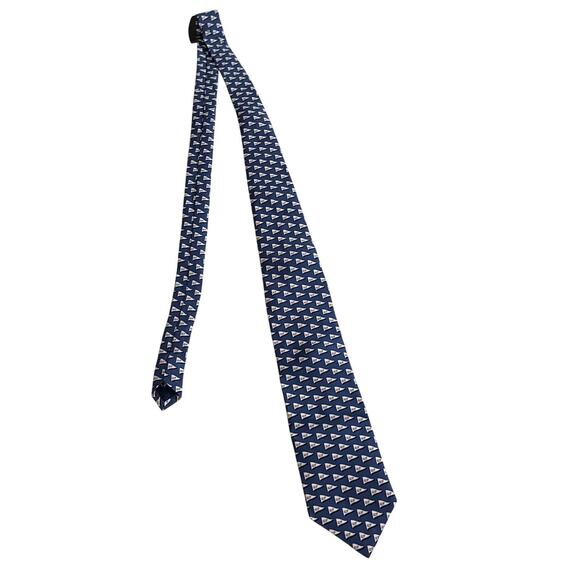 Vineyard Vines Men's Tied To A Cause Sea Splash Whale Logo Silk Tie New - Picture 6 of 8